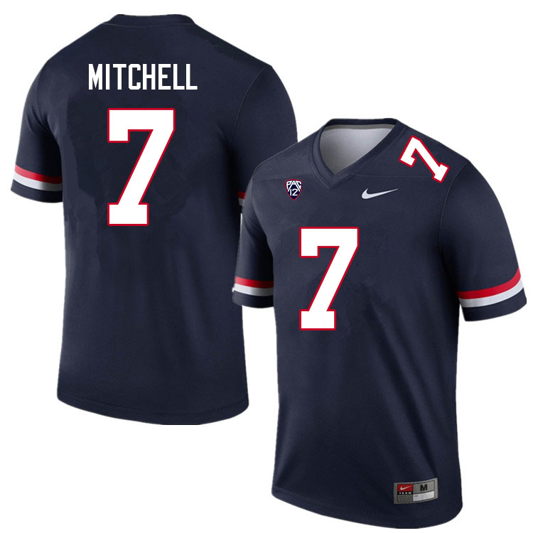 Men #7 Jaden Mitchell Arizona Wildcats College Football Jerseys Sale-Navy - Click Image to Close